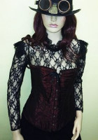 Steampunk Lace Top and Corset